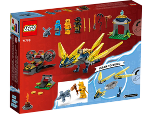 Brick Shack LEGO boxed set Nya and Arin's Dragon Battle LEGO with yellow dragon minifigures and buildable arena
