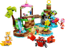 Load image into Gallery viewer, LEGO Sonic the Hedgehog Amy&#39;s Animal Rescue Island set 76992 featuring Tails, Amy, and playful crabs
