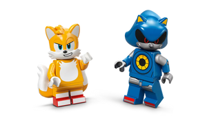 LEGO Sonic the Hedgehog set featuring Tails and Metal Sonic minifigures with detailed designs