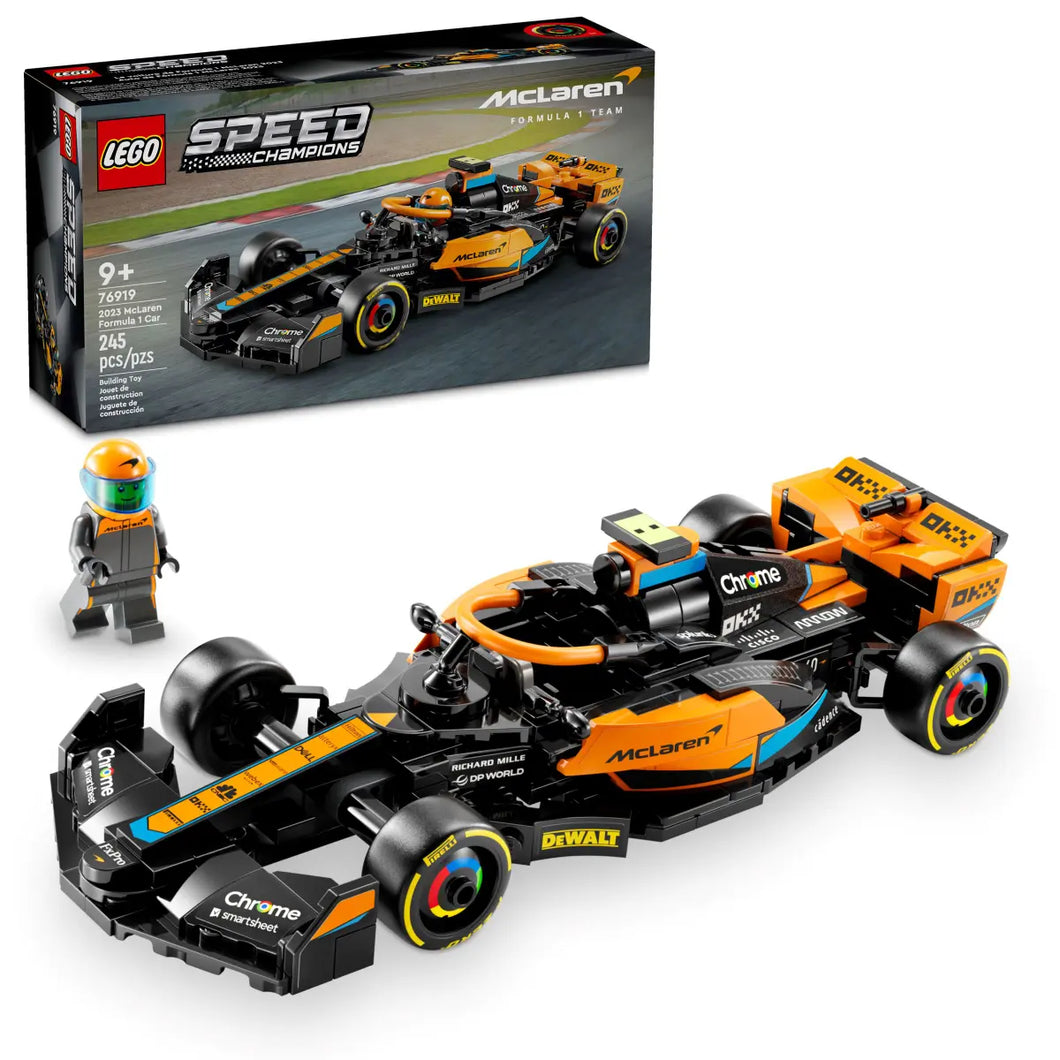 LEGO Speed Champions 2023 F1 LEGO set McLaren Formula 1 car with minifigure and boxed set from Brick Shack