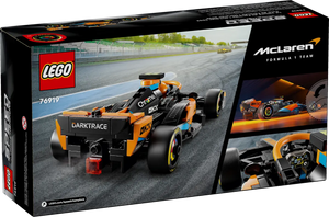 Brick Shack Speed Champions 2023 F1 LEGO set featuring McLaren Formula 1 car model in boxed set