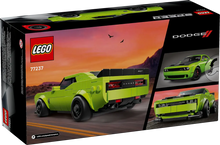 Load image into Gallery viewer, LEGO Speed Champions Dodge Challenger 77237 boxed set featuring a vibrant green car with detailed design
