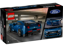 Load image into Gallery viewer, LEGO Speed Champions Ford Mustang boxed set featuring a detailed blue Ford Mustang model with racing design

