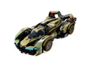 LEGO Speed Champions Lamborghini model in gold and black from LEGO boxed set available on Amazon