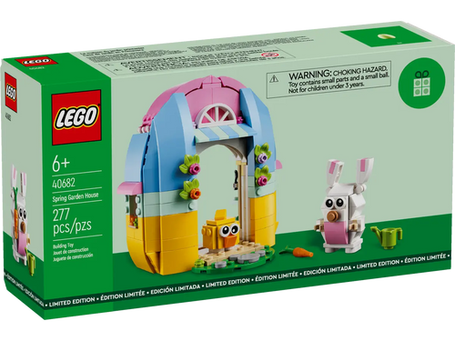 LEGO Spring Garden House 40682 boxed set by Brick Shack with colourful flower arch and bunny figure
