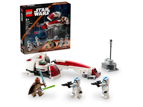 LEGO Star Wars boxed set with Jedi starfighter and minifigures including clone troopers from Brick Shack