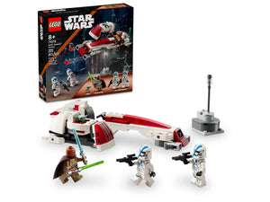 LEGO Star Wars boxed set with Jedi starfighter and minifigures including clone troopers from Brick Shack