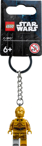 LEGO Star Wars C-3PO key chain 854313 featuring the iconic C-3PO minifigure in gold