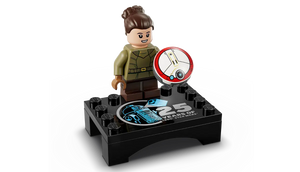 LEGO Star Wars Droid Builder set 75392 featuring a detailed minifigure with a droid accessory on a display stand