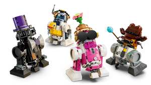 LEGO Star Wars Droid Builder set 75392 featuring four unique droid designs in vibrant colours