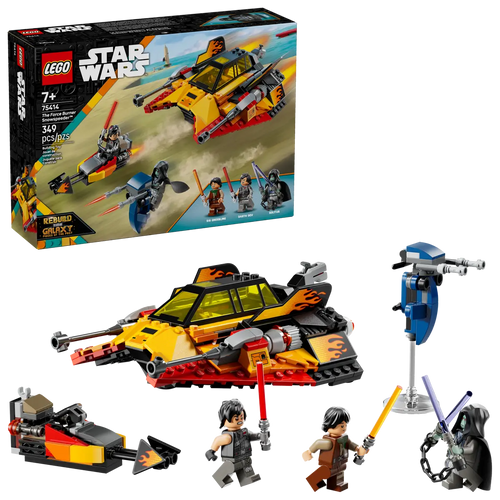 LEGO Star Wars Force Burner Snowspeeder 75414 Boxed Set with three minifigures and accessories