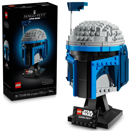 LEGO Star Wars Jango Fett Helmet boxed set by Brick Shack with 616 pieces for collectors