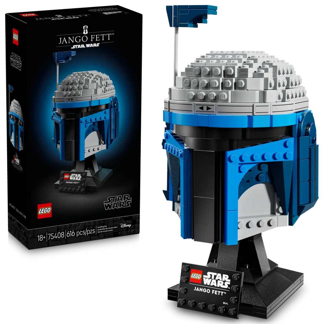 LEGO Star Wars Jango Fett Helmet boxed set by Brick Shack with 616 pieces for collectors
