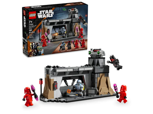 LEGO Star Wars Paz Vizsla set by Brick Shack featuring buildable fortress and minifigures
