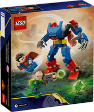 Load image into Gallery viewer, Superman vs Lex Luthor LEGO boxed set by Brick Shack featuring minifigures and a mech suit
