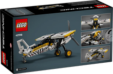 Load image into Gallery viewer, LEGO Technic bush plane set boxed set showing detailed model plane with zebra design and yellow accents
