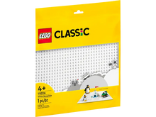 Load image into Gallery viewer, LEGO white baseplate 11026 for creative building with LEGO bricks and figures
