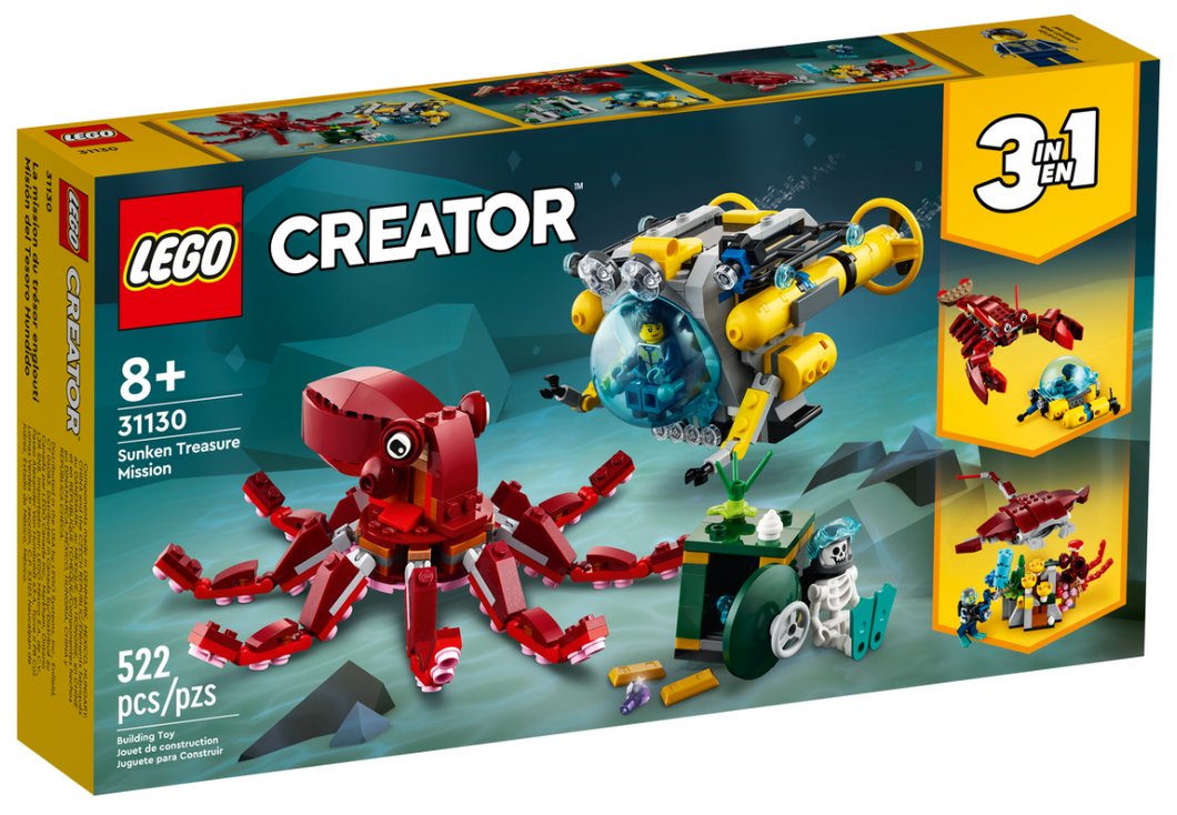 LEGO 31130: Creator 3-in-1: Sunken Treasure Mission