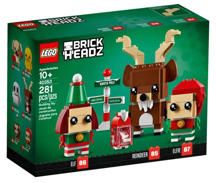 LEGO 40353: Brickheadz: Reindeer, Elf and Elfie