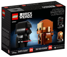 Load image into Gallery viewer, LEGO 40547: Brickheadz: Star Wars: Obi-Wan Kenobi &amp; Darth Vader
