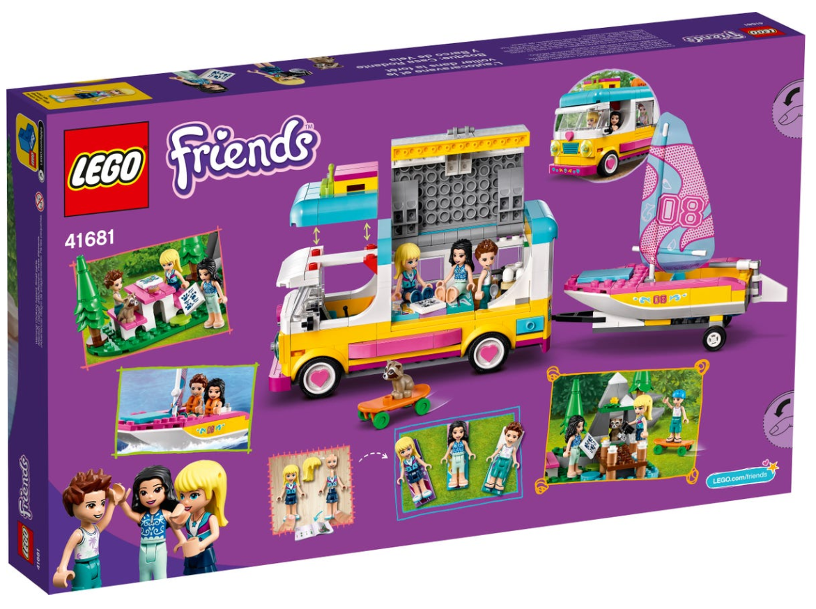 LEGO 41681 Friends Forest Camper Van and Sailboat Brick Shack