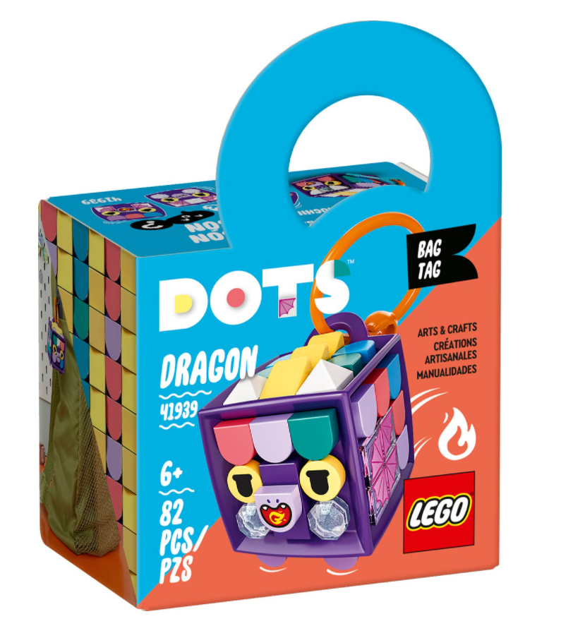 LEGO 41939: DOTS: Bag Tag Dragon