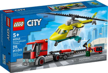 Load image into Gallery viewer, LEGO 60343: City: Rescue Helicopter Transporter
