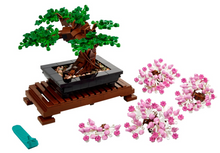 Load image into Gallery viewer, LEGO 10281 Bonsai Tree UK boxed set by Brick Shack featuring detailed tree with green and pink blossoms on wooden stand
