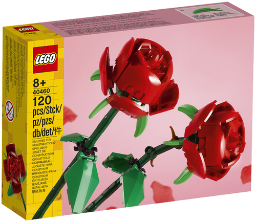 LEGO 40460 botanical collection boxed set with red rose build and 120 pieces from Sainsburys