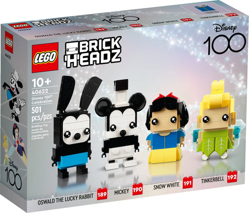 LEGO 40622 Disney celebration UK Boxed Set featuring Oswald, Mickey, Snow White, and Tinkerbell figures