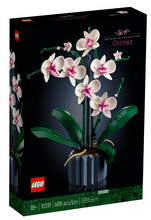 Load image into Gallery viewer, LEGO Botanical Orchid set 10311 with 608 pieces, featuring elegant orchid flowers and lush greenery
