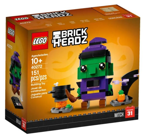LEGO Brickheadz Halloween Witch boxed set with 151 pieces for ages 10 and up
