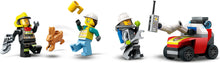 Load image into Gallery viewer, LEGO Boxed Set featuring four mini figures, a rabbit, and a versatile vehicle for imaginative play
