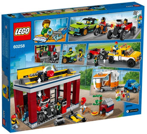 LEGO City Tuning Workshop set boxed by Brick Shack featuring detailed garage and vehicles