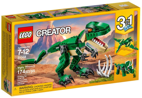 LEGO Creator Mighty Dinosaurs set 174 pieces boxed set for children aged 7 to 12