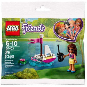 LEGO Friends Olivia Remote Control Boat polybag set with mini figure and sailboat on water