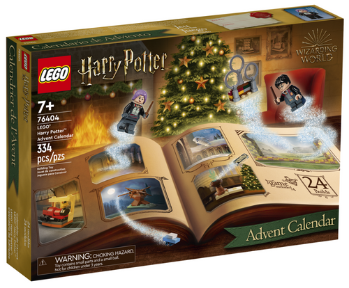LEGO Harry Potter Advent Calendar 2022 boxed set with 24 buildable surprises and 334 pieces
