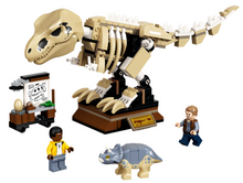 Load image into Gallery viewer, LEGO Boxed Set by Brick Shack featuring a dinosaur skeleton model, two minifigures, and a triceratops figure
